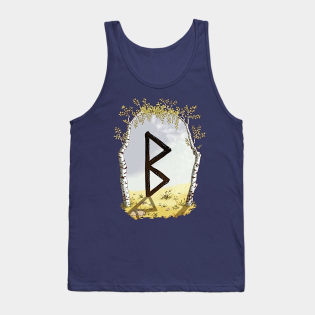 rune berkana - magical symbol Tank Top by Karolina Studena-art